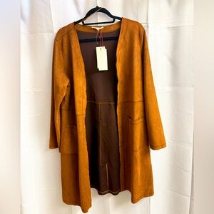 Solitaire Tan Teddy Jacket for Women